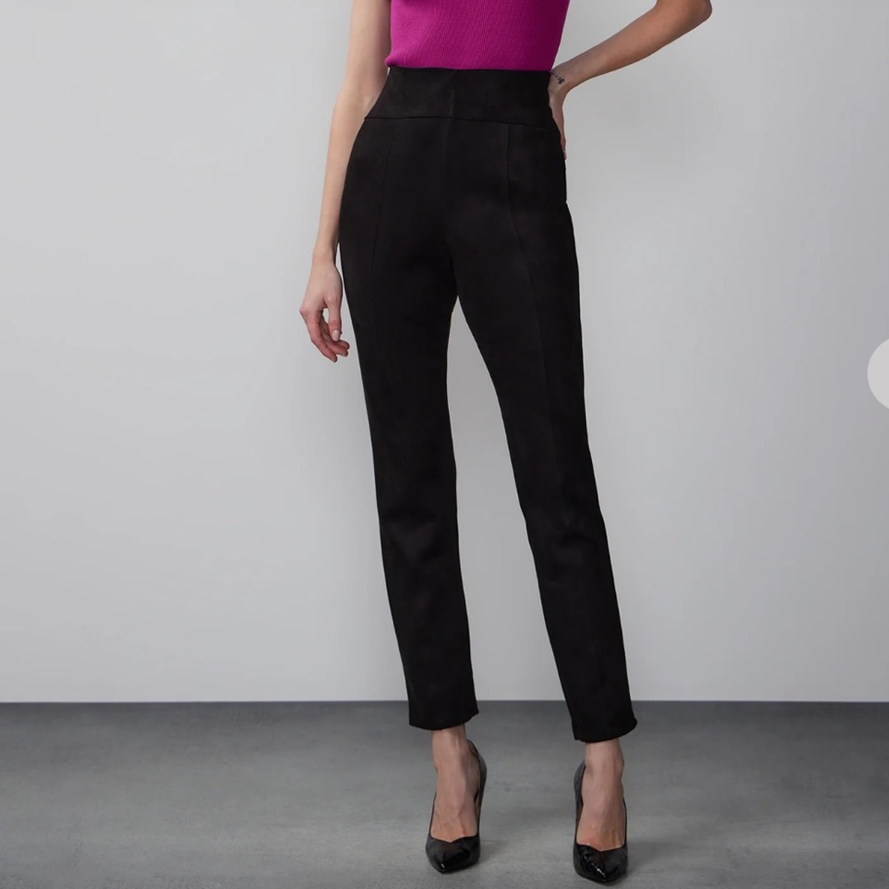 New York & Company High-Waisted Black Slim Leg Pants